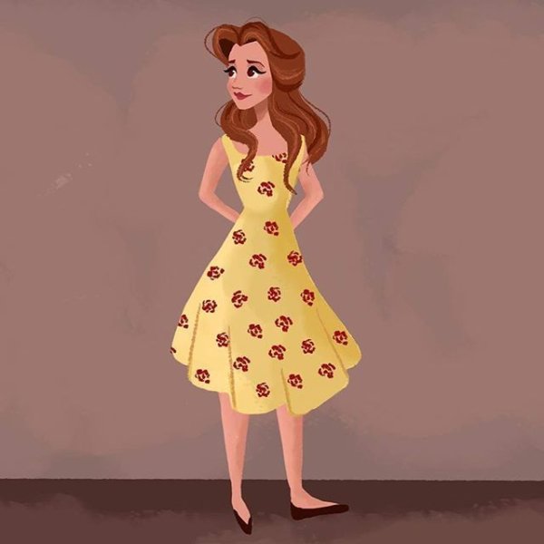 Illustrator Disney Белль