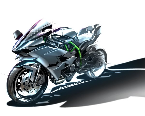 Kawasaki Ninja h2r Art