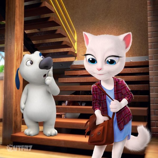 Talking Tom and talking Angela