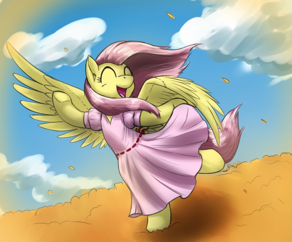 My little Pony Флаттершай в платье