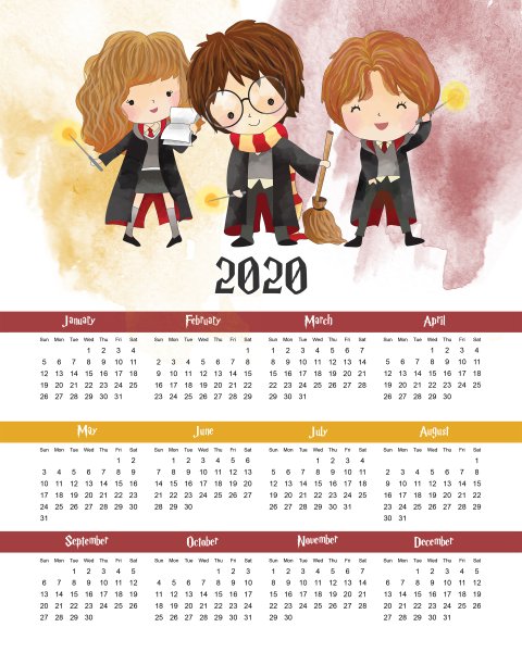 Календарь Гарри Поттер 2021