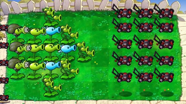 Plants vs Zombies поле