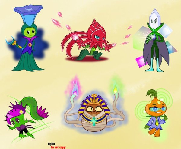 Plants vs Zombies Heroes герои