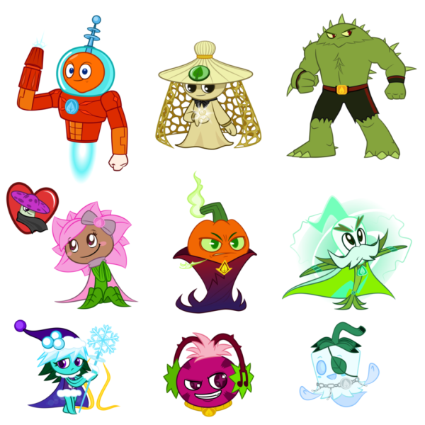Plants vs Zombies Heroes герои