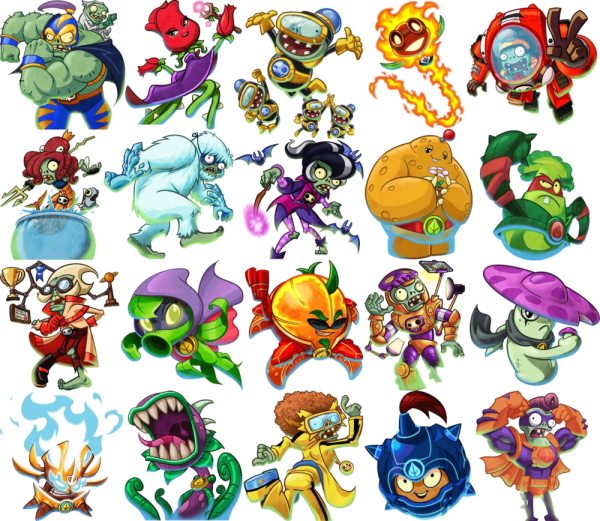 Plants vs Zombies Heroes герои