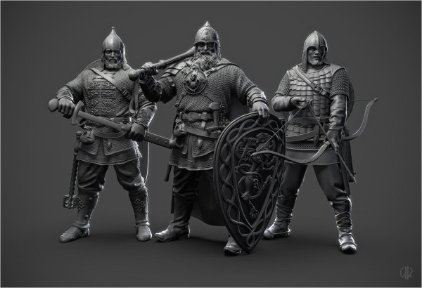 Богатырь 3d модель