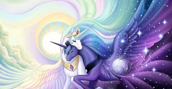 My little Pony Луна и Селестия