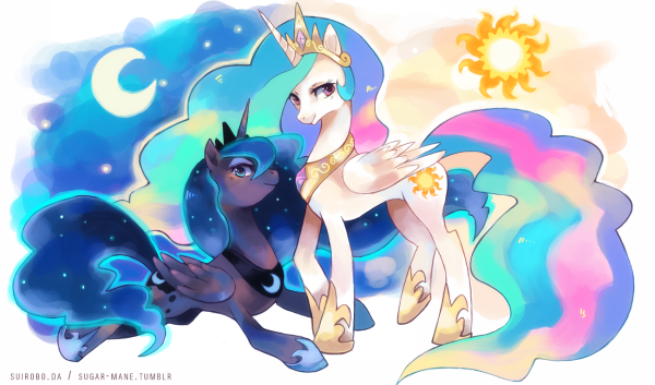 My little Pony Луна и Селестия
