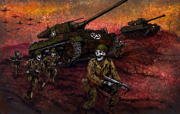 Скелет военный
