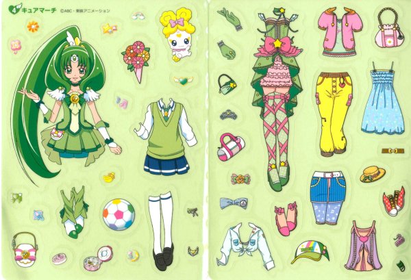 Бумажные куклы pretty Cure