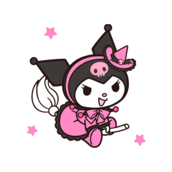 Kuromi на белом фоне