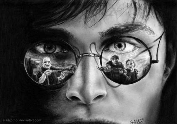 Эстетичные рисунки Гарри Поттер