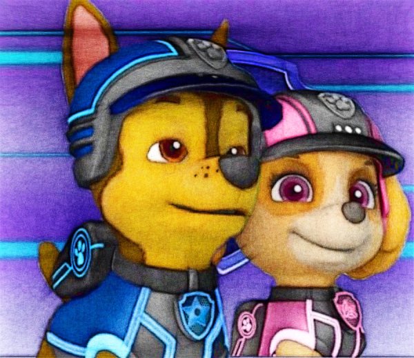 Paw Patrol Chase and Skye