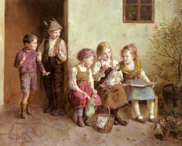 Австрийский художник Edmund Adler (1876-1965)