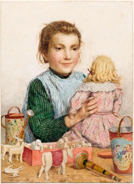 Швейцарский художник Альберт Самуил анкер (1831-1910).