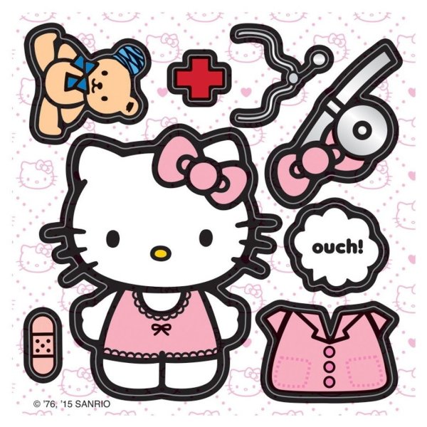 Hello Kitty Sanrio Стикеры