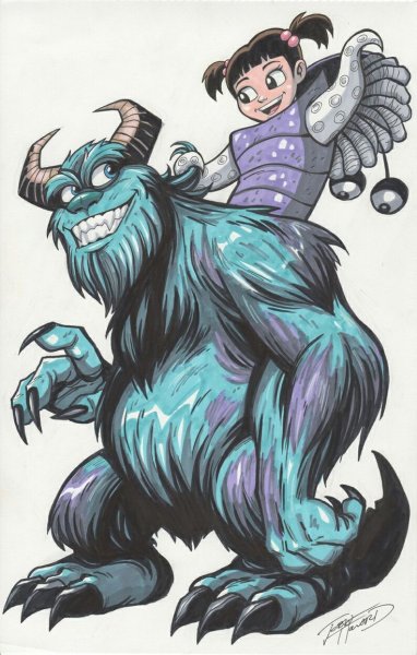 Monsters Inc Sulley Art