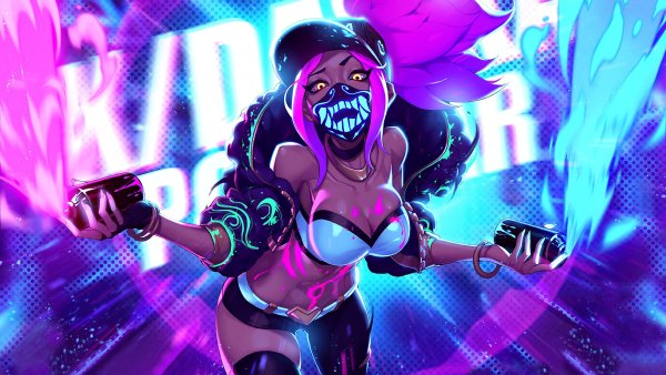 Акали k/da неон