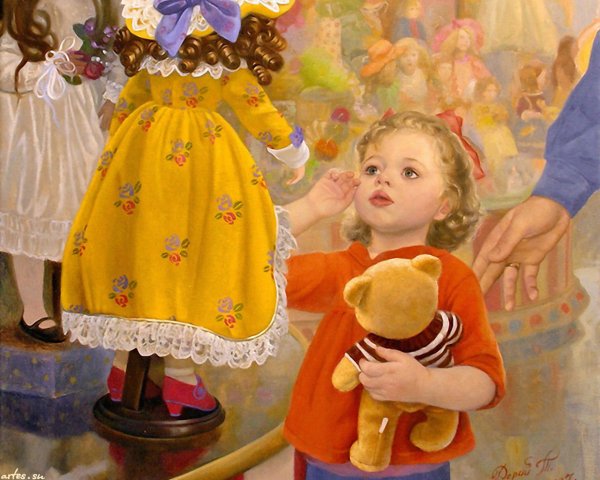 Художник Татьяна Дерий. "Новая кукла