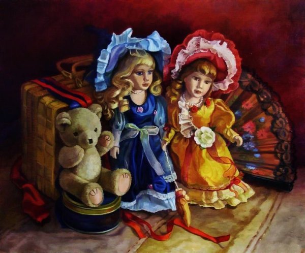 Куклы в живописи художников
