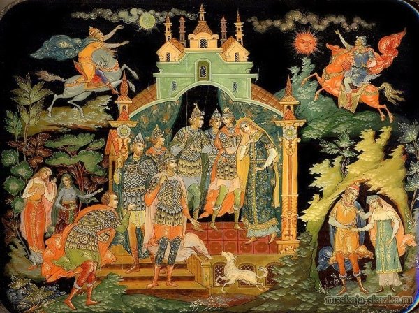 Палех сказка о мертвой царевне