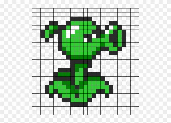 Pixel Art растения против зомби
