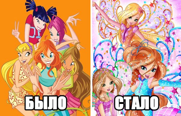 Винкс 1 и 8 сезон сравнение