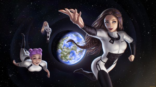 Космическая девушка