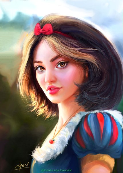 Портреты принцесс Диснея
