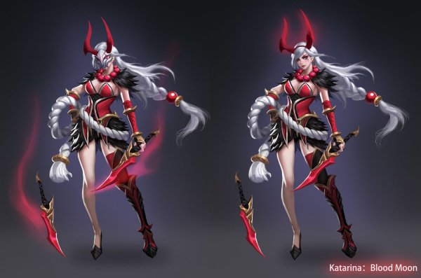 League of Legends Катарина Кровавая Луна