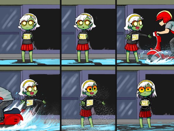 Dead ahead Zombie Warfare зомби free hugs
