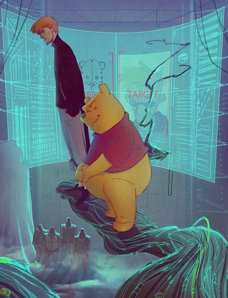 Винни пух и Кристофер Робин арт