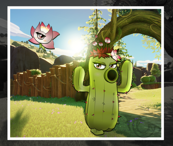 Кактус из Plants vs Zombies