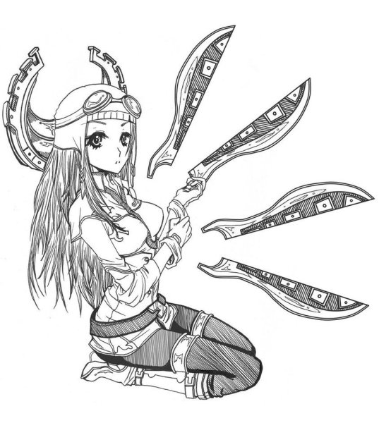 League of Legends Ирелия раскраска
