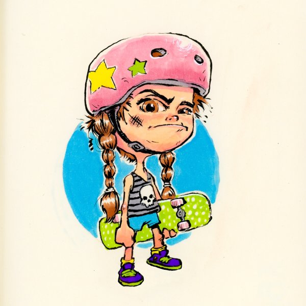 Skater girl рисунки
