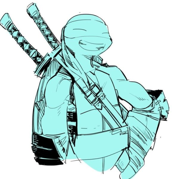TMNT 2012 Лео арт