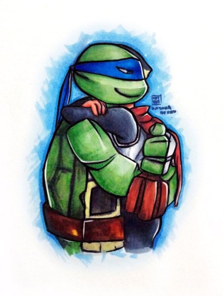 Леонардо TMNT 2012 арт