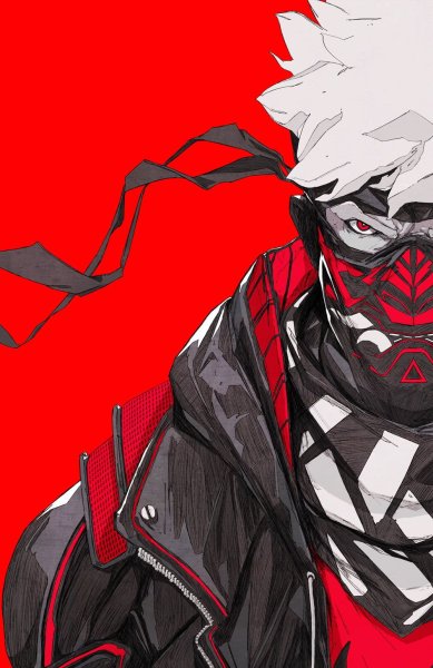 Маска Samurai Cyberpunk арт