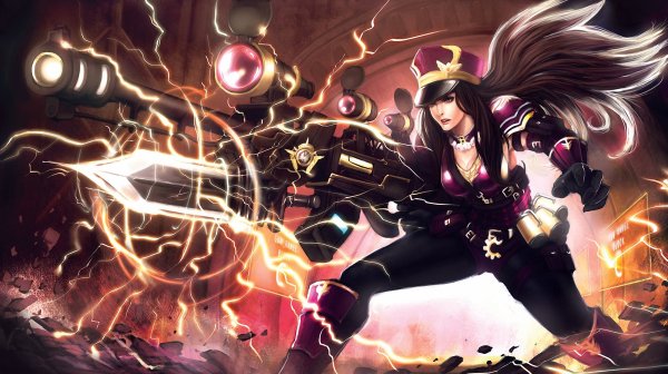 Рабочий стол League of Legends Кейтлин