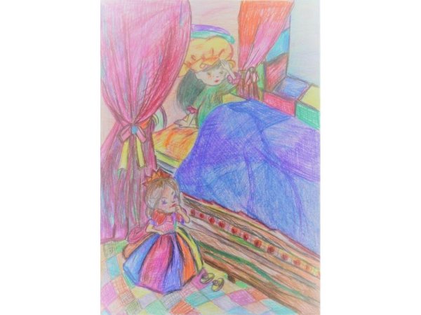 Нарисовать принцессу на горошине
