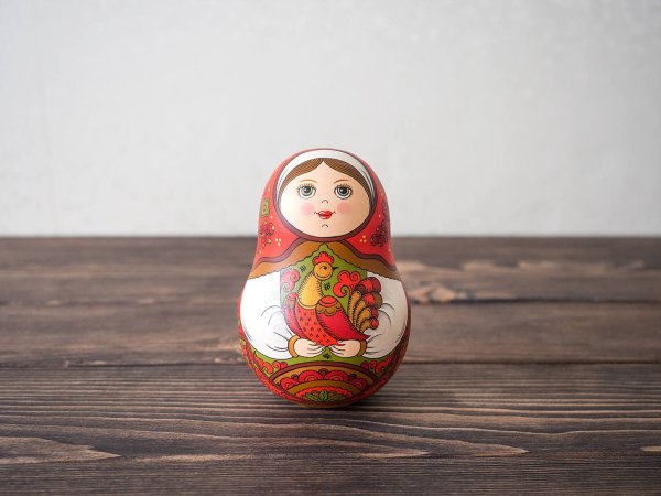 Пермогорская роспись Матрешка