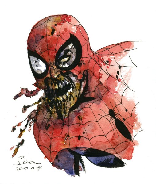 Marvel Spider man человек паук зомби