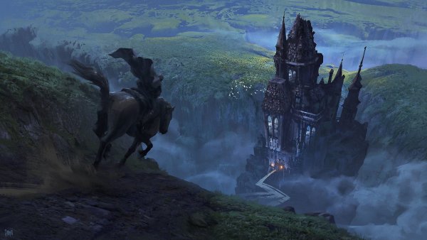 Замок и всадник