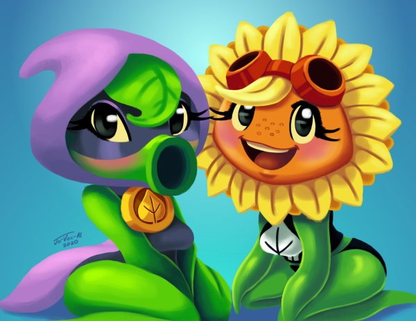 Plants vs Zombies Heroes подсолнух