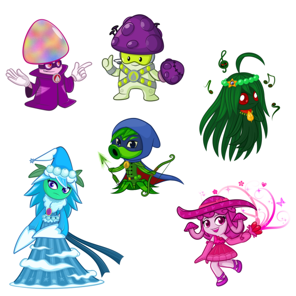 Plants vs Zombies Heroes герои