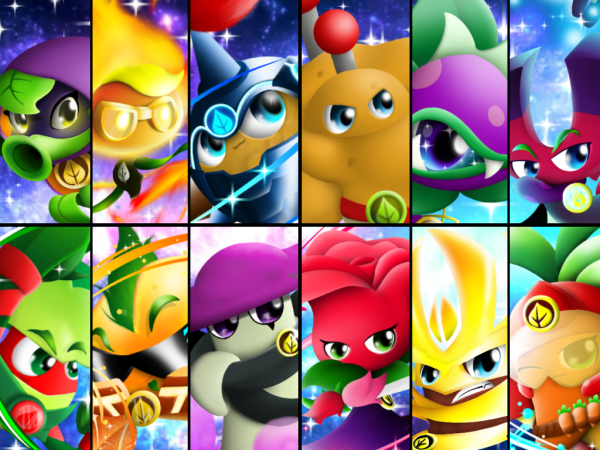 Plants vs Zombies Heroes герои