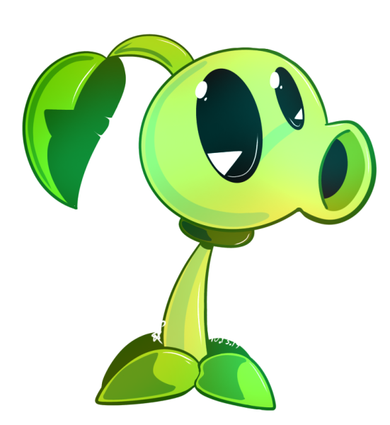 Plants vs Zombies растения Peashooter