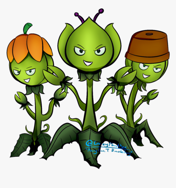 Plants vs Zombies 1 растения
