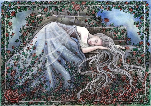 Спящая красавица живопись