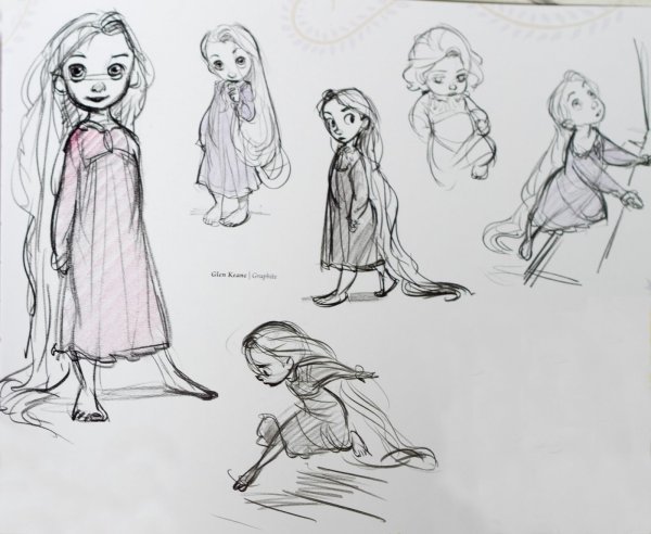 Наброски Glen Keane